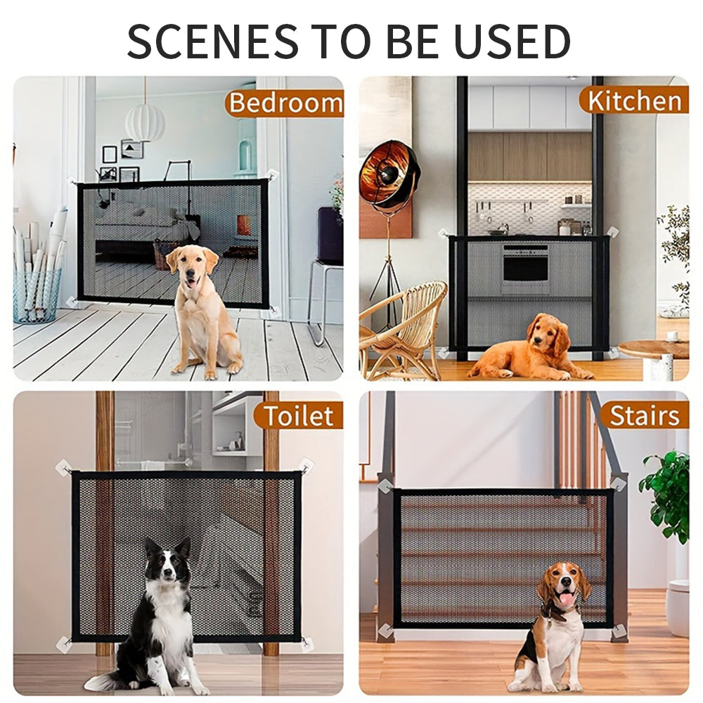 KFX-9931197 Foldable Dog Safety Fence - Indoor & Outdoor Isolation Barrier for Pets