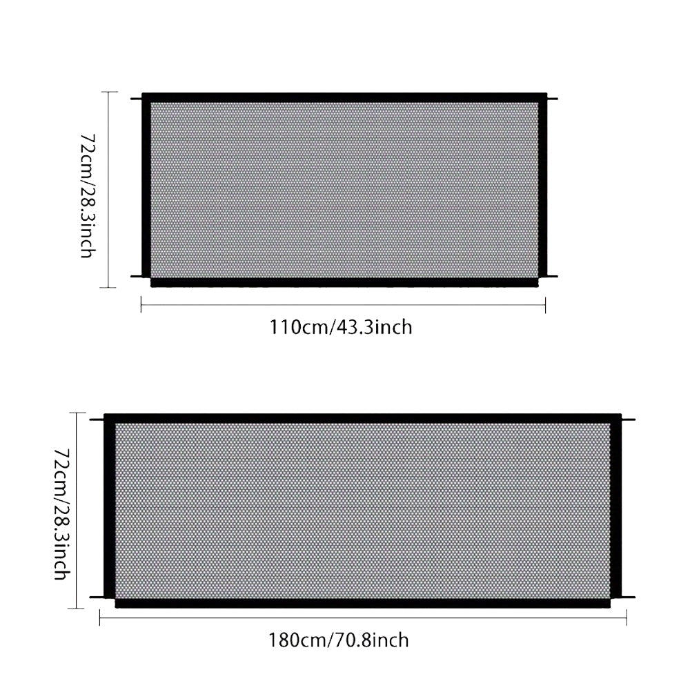 KFX-9931197 Foldable Dog Safety Fence - Indoor & Outdoor Isolation Barrier for Pets