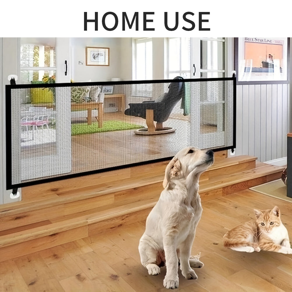 KFX-9931197 Foldable Dog Safety Fence - Indoor & Outdoor Isolation Barrier for Pets