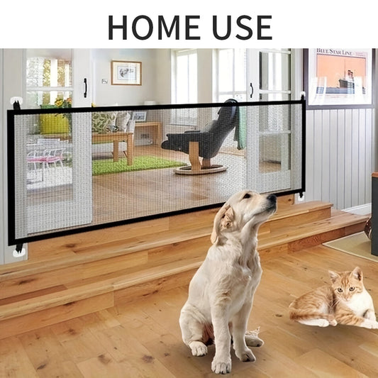 KFX-9931197 Foldable Dog Safety Fence - Indoor & Outdoor Isolation Barrier for Pets