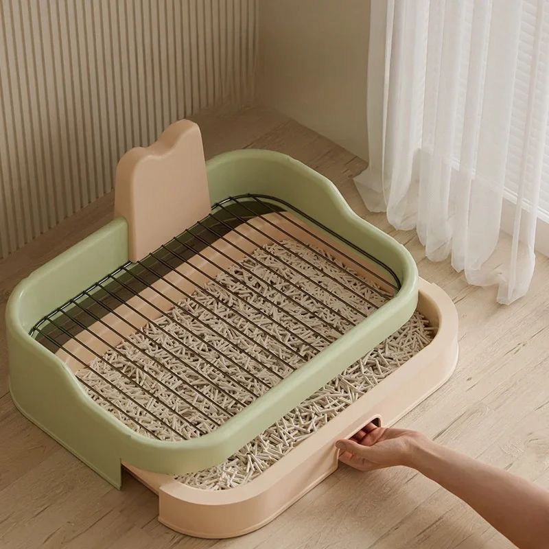 KFX-9935165 Portable Indoor Dog Potty Tray - Puppy Training Litter Pan for Convenient Pet Care