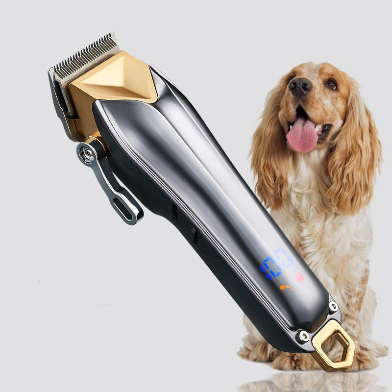KFX-9935293 Pet Electric Hair Clipper Kit with Multiple Guide Combs and Accessories