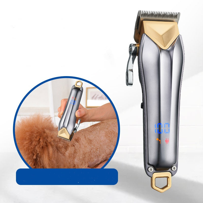 KFX-9935293 Pet Electric Hair Clipper Kit with Multiple Guide Combs and Accessories