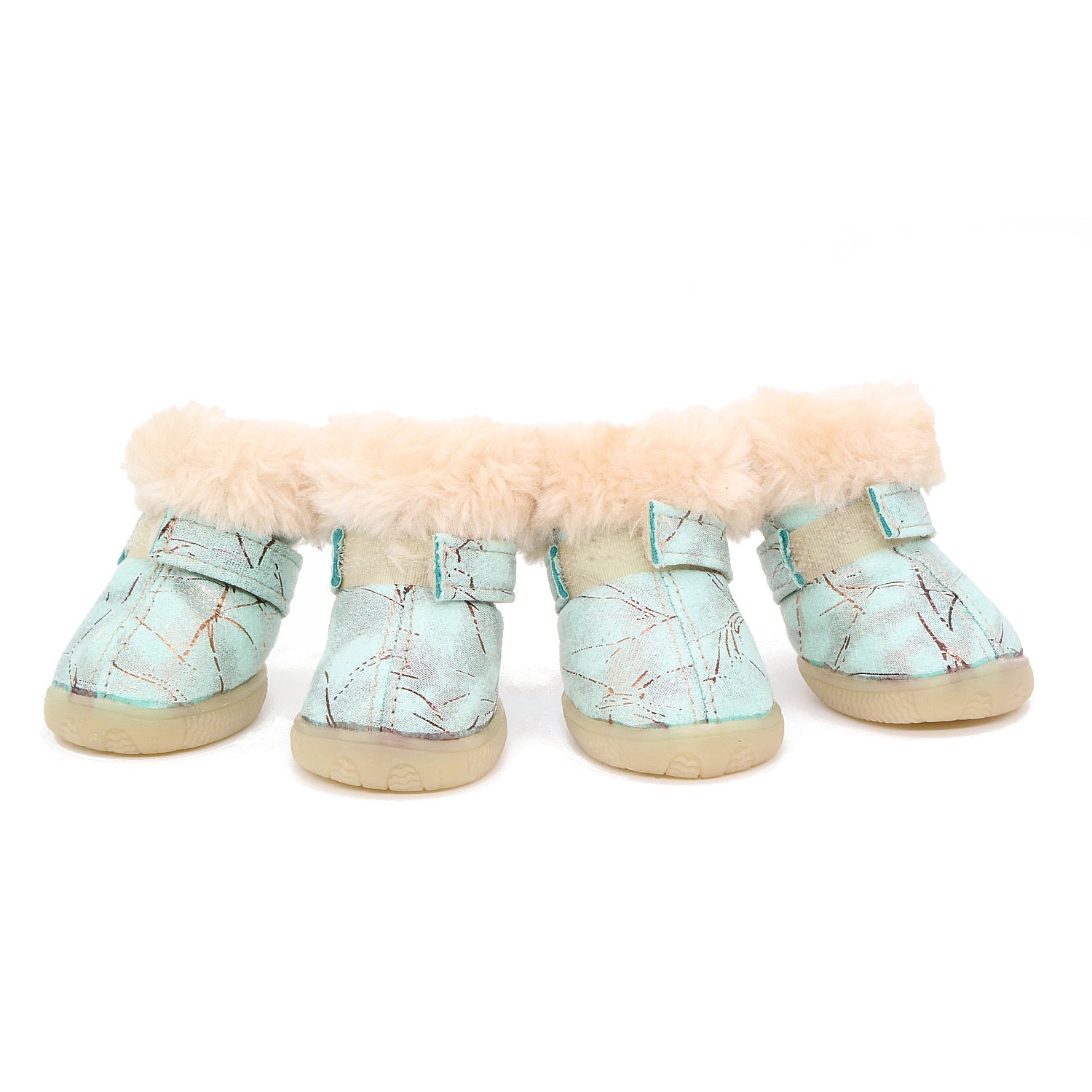 KFX-9936317 Comfortable Cotton Winter Shoes for Puppies - Non-Slip, Warm, Wear-Resistant, Various Colors