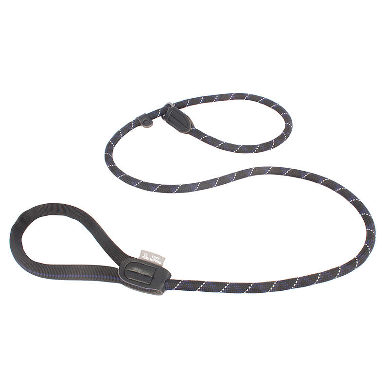 KFX-9939261 Integrated Nylon Pet Leash and Collar Set with Feces Bags - Blue, Black, Yellow, Gray, Pink