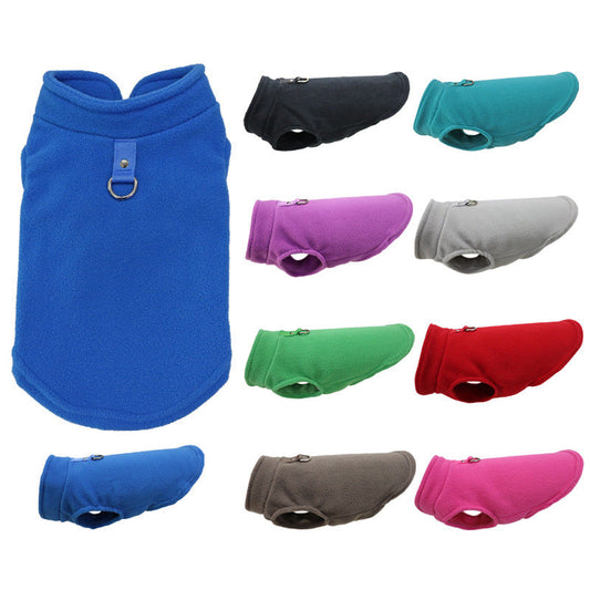 KFX-9940029 Soft Polar Fleece Dog Waistcoat in Multiple Colors and Sizes