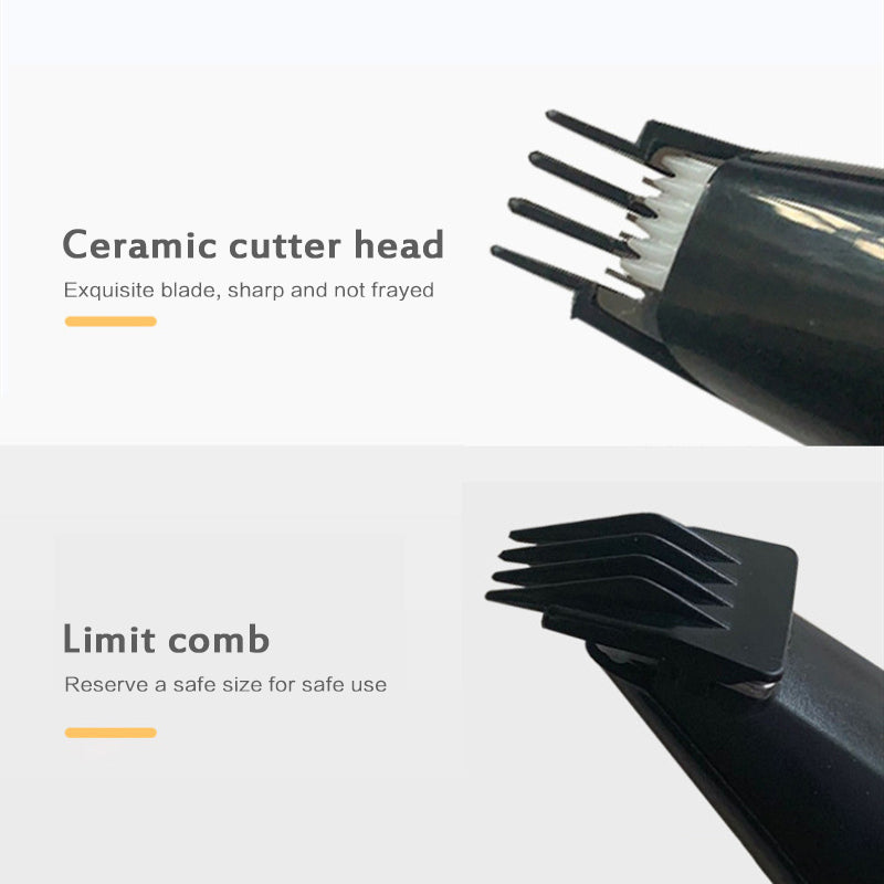 KFX-9941053 Professional Pet Grooming Clipper for Cats and Dogs - Lightweight, Durable ABS, 6W Motor, 4500RPM Speed, Compact Design