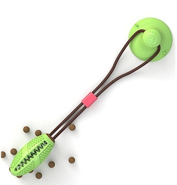 KFX-9943869 Interactive Suction Cup Dog and Cat Toy - Durable TPR Material with Teeth Cleaning Features