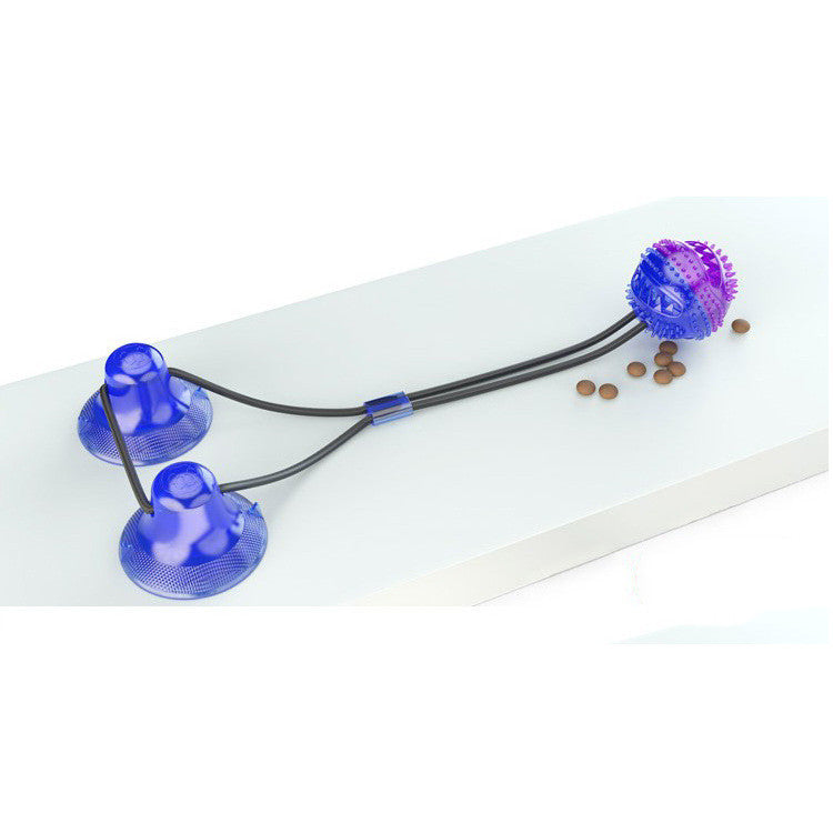 KFX-9943869 Interactive Suction Cup Dog and Cat Toy - Durable TPR Material with Teeth Cleaning Features