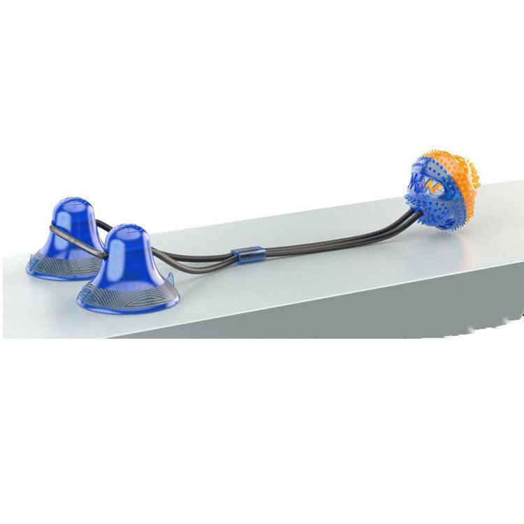 KFX-9943869 Interactive Suction Cup Dog and Cat Toy - Durable TPR Material with Teeth Cleaning Features