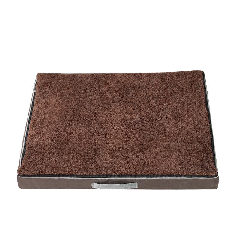 KFX-9947069 Plush Memory Foam Dog Bed with Removable Washable Cover - Nonslip Egg Kennel Pad for Large Dogs and Cats