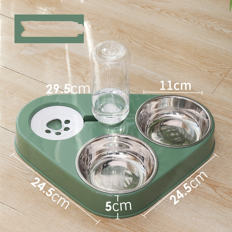 KFX-9951165 Automatic Double Dog Bowl with Water Refilling System - Available in Blue, Pink, Green