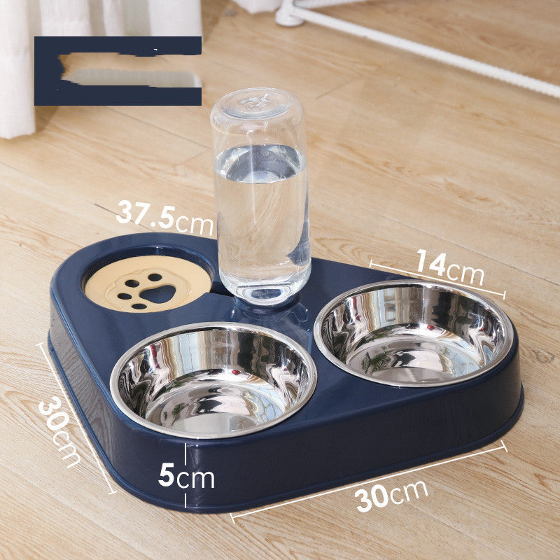 KFX-9951165 Automatic Double Dog Bowl with Water Refilling System - Available in Blue, Pink, Green