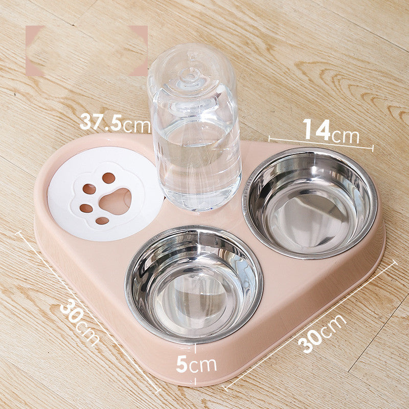 KFX-9951165 Automatic Double Dog Bowl with Water Refilling System - Available in Blue, Pink, Green