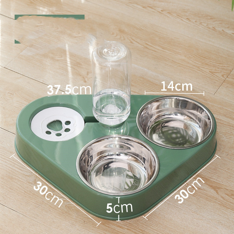 KFX-9951165 Automatic Double Dog Bowl with Water Refilling System - Available in Blue, Pink, Green