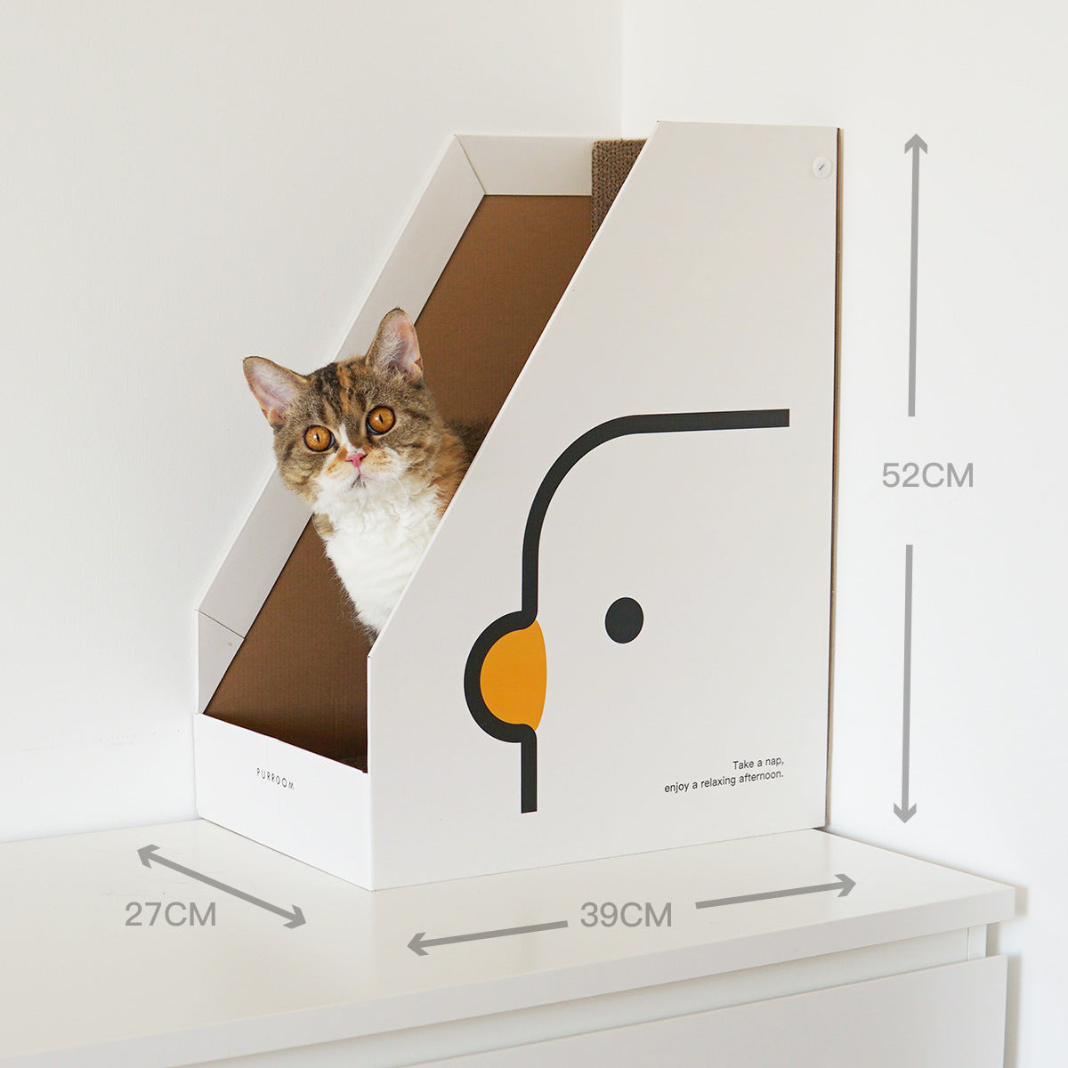 KFX-9956925 Corrugated Cat Scratch Board Toy with Book Stand Design for Scratch and Play