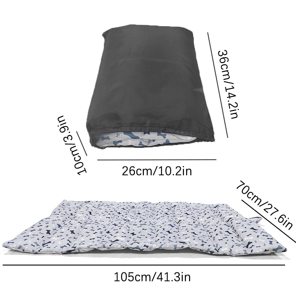 KFX-9958589 Waterproof Portable Folding Mat for Pets Made of Oxford Fabric – Moisture-Proof for Camping and Outdoor Use