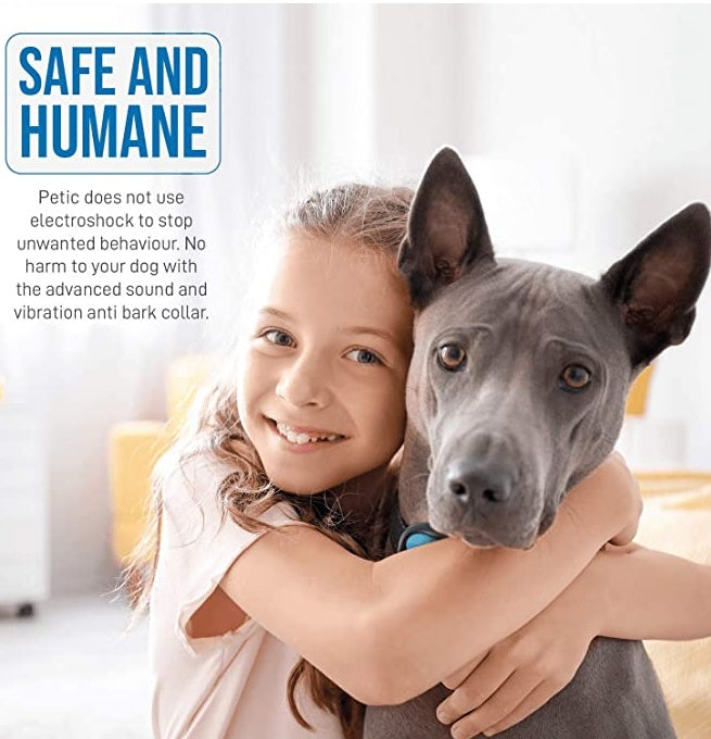 KFX-9959997 Sound and Vibration Anti-Bark Collar for Small to Large Dogs, ABS Plastic Design