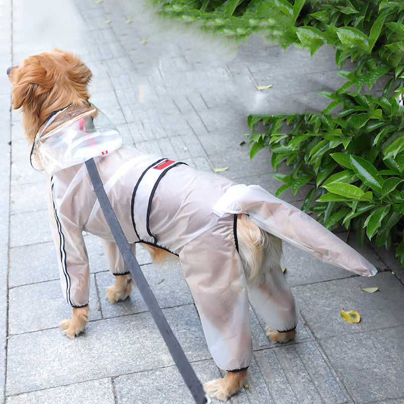 KFX-9963069 Waterproof Casual Raincoat for Dogs - Sizes 3XL to 7XL