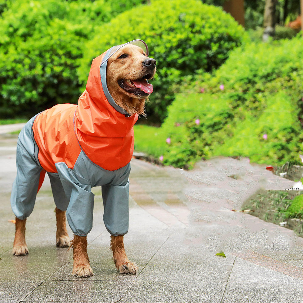 KFX-9963069 Waterproof Casual Raincoat for Dogs - Sizes 3XL to 7XL