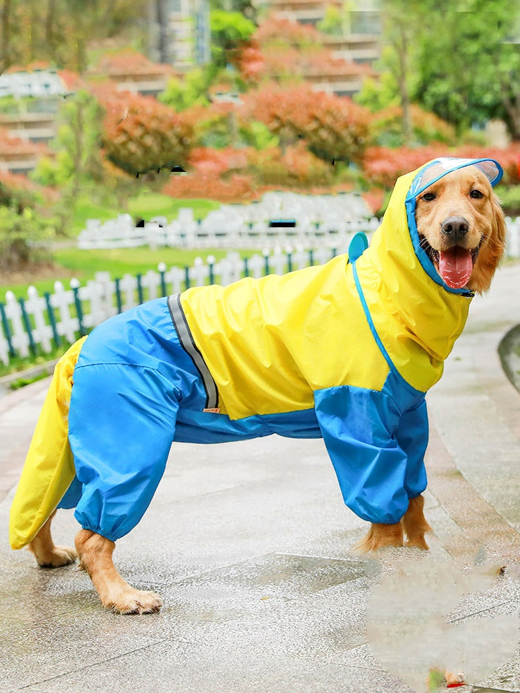 KFX-9963069 Waterproof Casual Raincoat for Dogs - Sizes 3XL to 7XL
