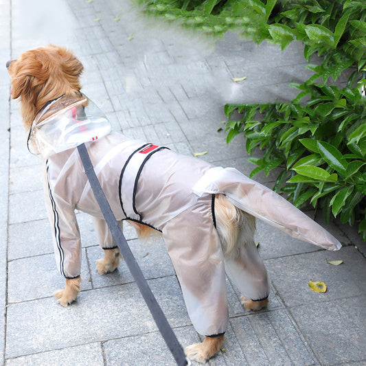KFX-9963069 Waterproof Casual Raincoat for Dogs - Sizes 3XL to 7XL