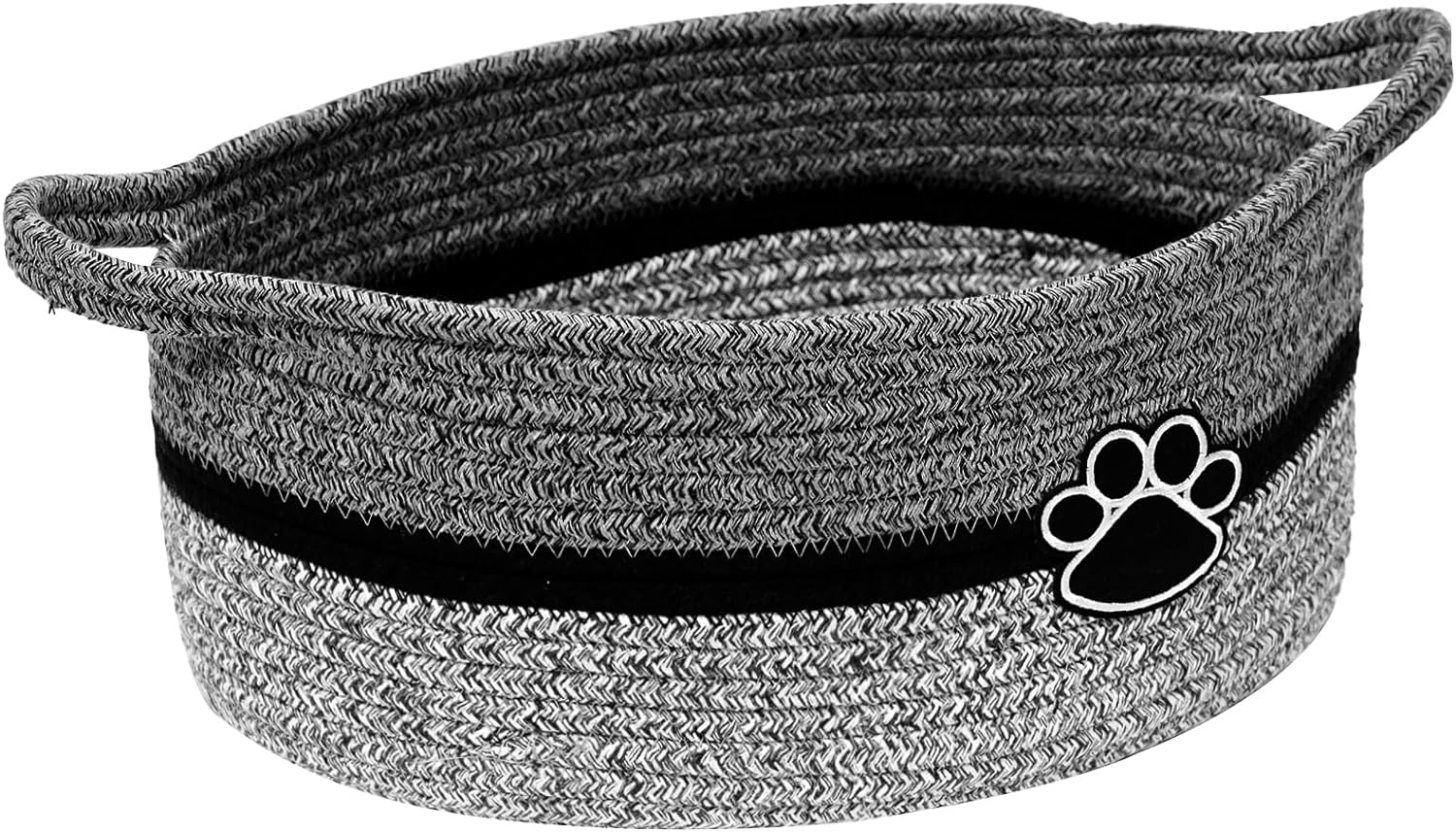 KFX-9963965 Handmade Cotton Woven Basket for Organizing Toys, Nursery, and Home Décor - Light Beige