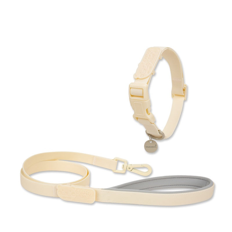 KFX-9966269 Waterproof PVC Pet Collar with Traction Rope – Durable and Comfortable Design
