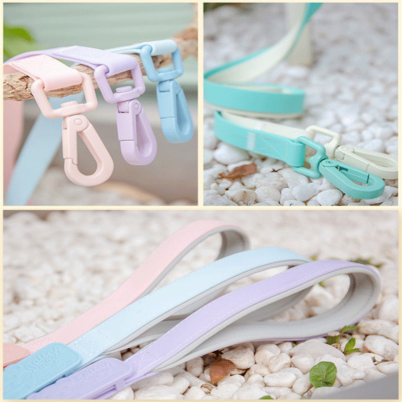 KFX-9966269 Waterproof PVC Pet Collar with Traction Rope – Durable and Comfortable Design