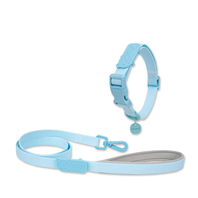 KFX-9966269 Waterproof PVC Pet Collar with Traction Rope – Durable and Comfortable Design