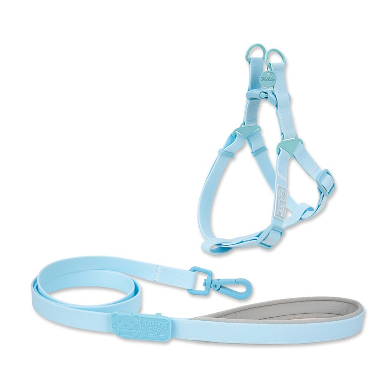 KFX-9966269 Waterproof PVC Pet Collar with Traction Rope – Durable and Comfortable Design