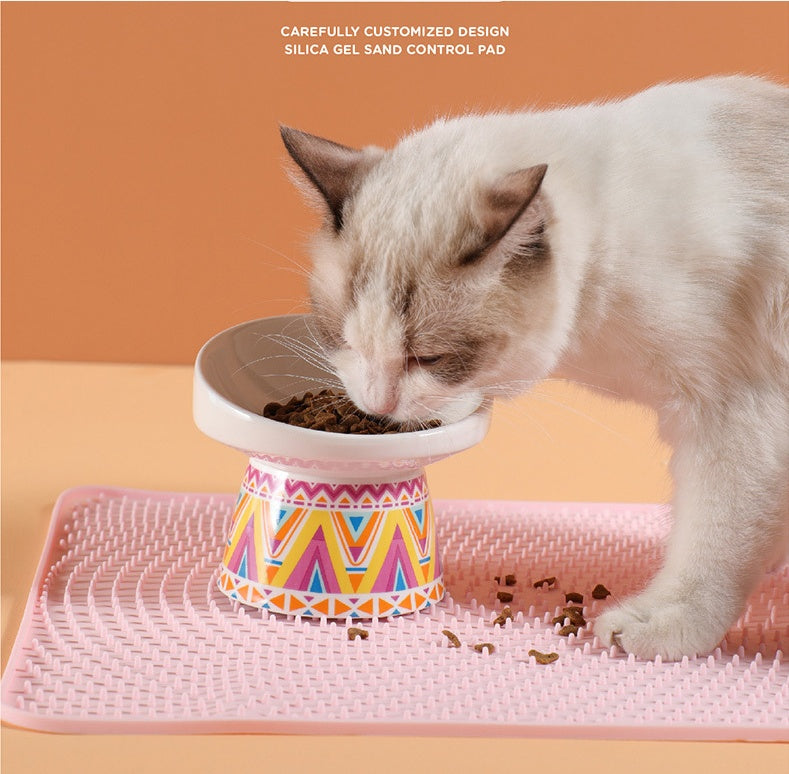 KFX-9968061 Silicone Cat Litter Box Mat for Easy Sand Collection and Clean Ground