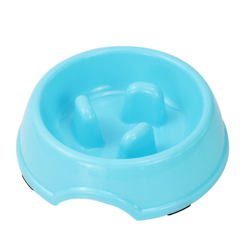 KFX-9968445 Anti-Choking Slow Feeder Bowl for Pets – Melamine, Non-Slip, Multi-Color Options