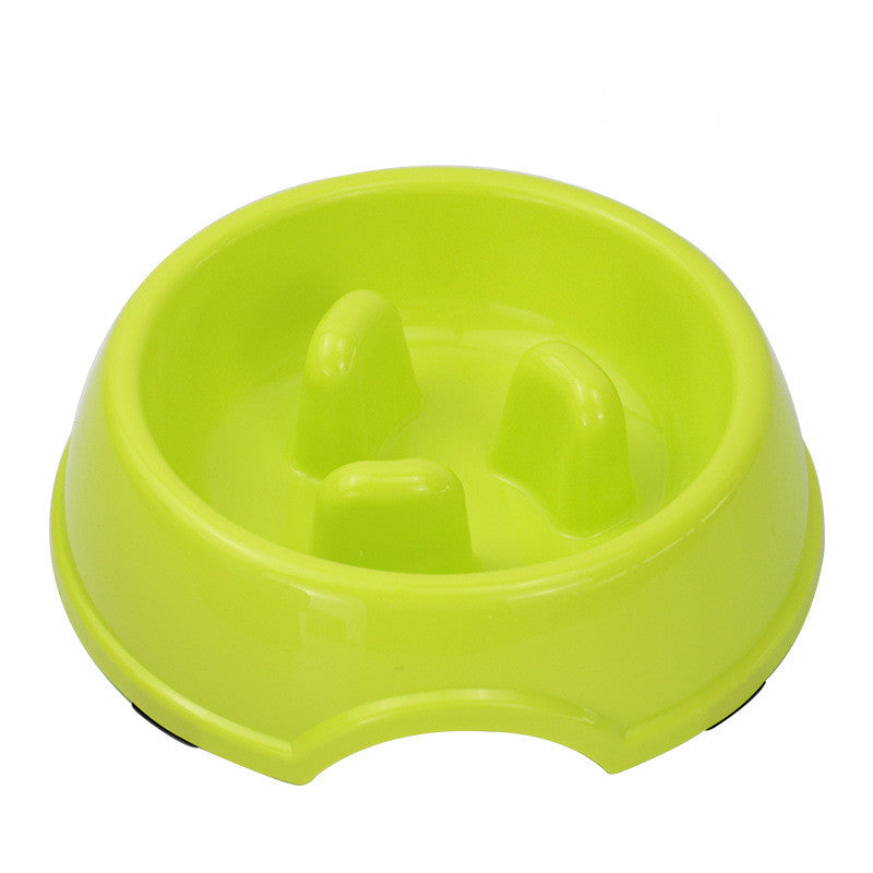 KFX-9968445 Anti-Choking Slow Feeder Bowl for Pets – Melamine, Non-Slip, Multi-Color Options