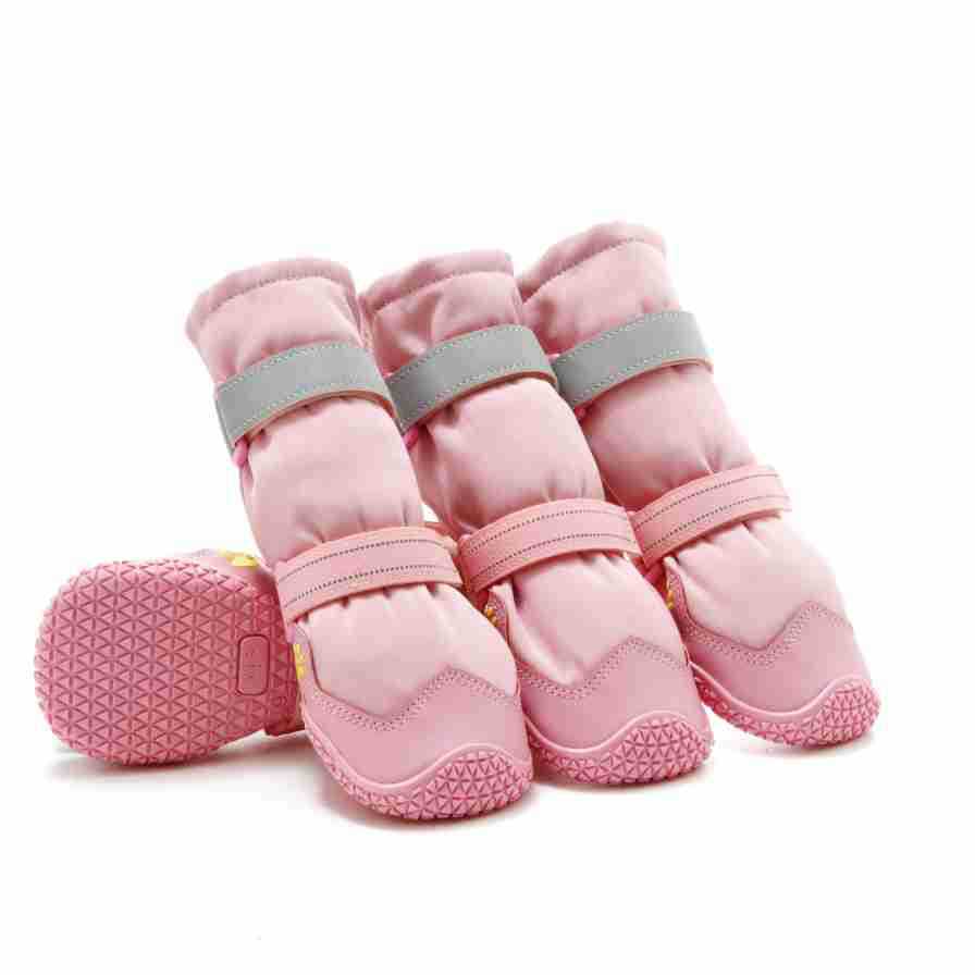 KFX-9969085 Waterproof and Breathable Medium to Large Dog Shoes - Non-Slip, Wear-Resistant, Warm Rubber Design