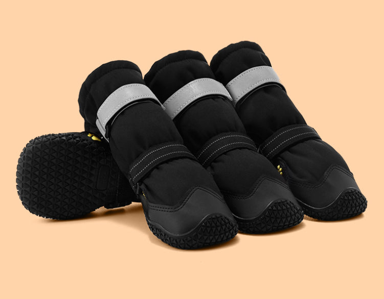 KFX-9969085 Waterproof and Breathable Medium to Large Dog Shoes - Non-Slip, Wear-Resistant, Warm Rubber Design