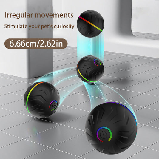 KFX-9969725 Intelligent Gravity Bouncing Ball for Dogs - Durable Rubber Pet Toy in Assorted Colors