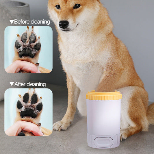 KFX-9970109 Automatic Pet Foot Wash Cup for Small and Medium Dogs – Eco-Friendly Cleaning Tool with PP and Silicone Materials