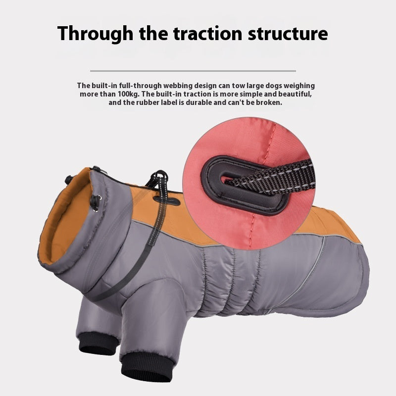KFX-9972797 Thickened Cotton-Padded Dog Apparel for Autumn & Winter in Various Colors and Sizes
