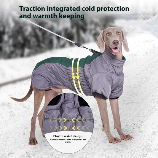 KFX-9972797 Thickened Cotton-Padded Dog Apparel for Autumn & Winter in Various Colors and Sizes