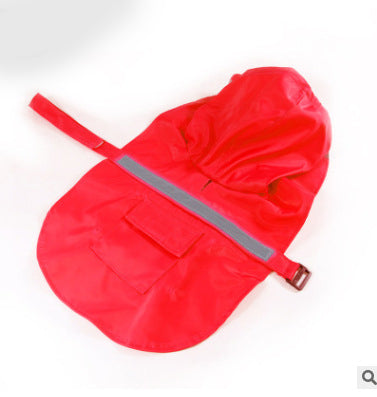 KFX-9976381 Reflective Waterproof Raincoat for Large and Medium Dogs – Available in Multiple Colors