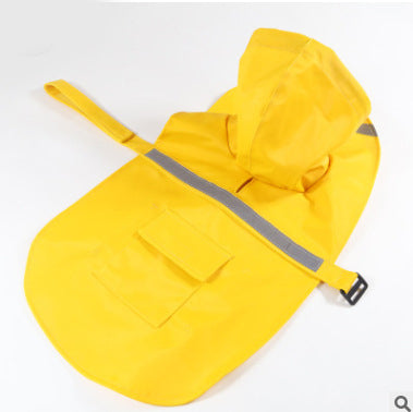 KFX-9976381 Reflective Waterproof Raincoat for Large and Medium Dogs – Available in Multiple Colors