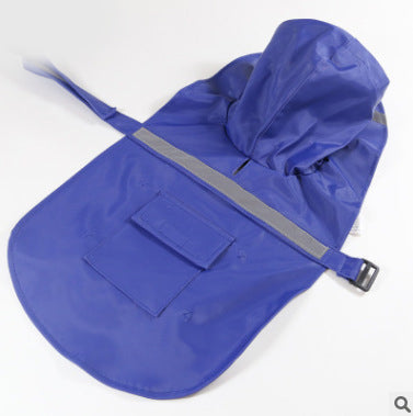 KFX-9976381 Reflective Waterproof Raincoat for Large and Medium Dogs – Available in Multiple Colors