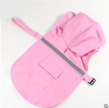 KFX-9976381 Reflective Waterproof Raincoat for Large and Medium Dogs – Available in Multiple Colors