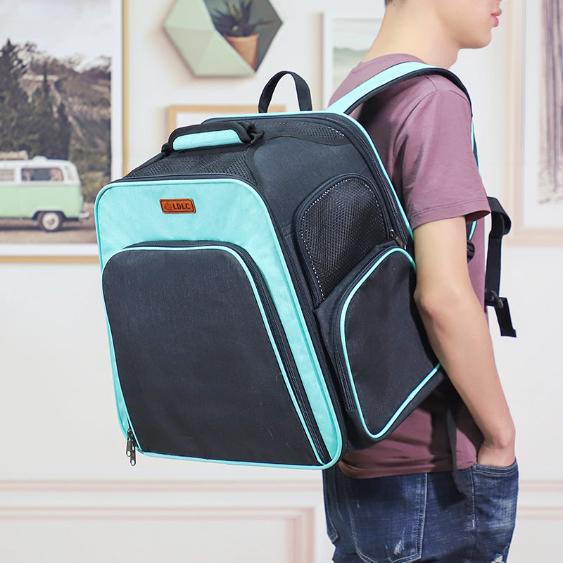 KFX-9980221 Large Outdoor Shoulder Cat and Dog Backpack, 20L Capacity, Durable Composite Material