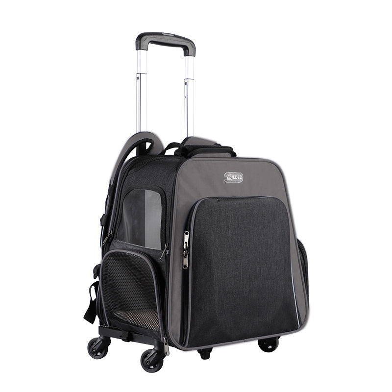 KFX-9980221 Large Outdoor Shoulder Cat and Dog Backpack, 20L Capacity, Durable Composite Material