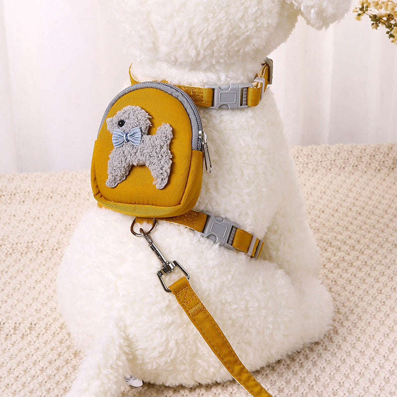 KFX-9983037 Adjustable Pet Lead and Chest Harness with Snack Pack for Dogs and Cats