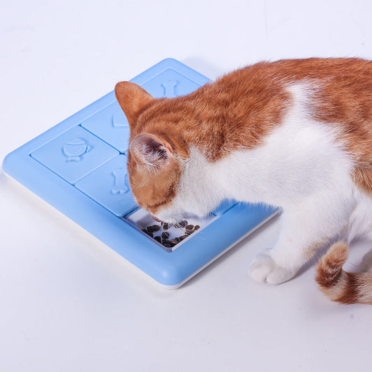 KFX-9984573 Slow Feeder Pet Bowl - Interactive Treasure Hunt Training Toy for Dogs and Cats, Bite Resistant, 25.5cm