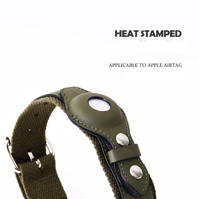 KFX-9985213 Airtag-Compatible Dog Collar and Leash for Medium and Large Dogs
