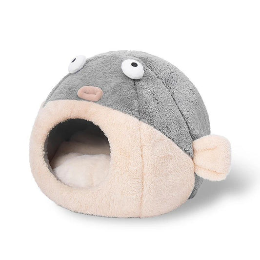 KFX-9989565 Balloonfish-Shaped Pet Mat Cushion for Cats and Small Dogs – Cozy Indoor Bed Accessory